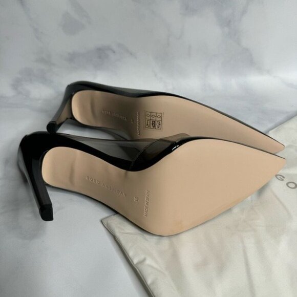 Good American Cinder-F*CKING-RELLA Pump In Light Smoke Size 10 - Picture 3 of 10